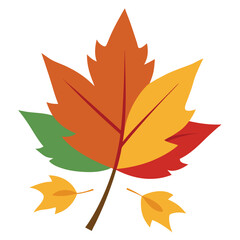 autumn leaves vector post.eps