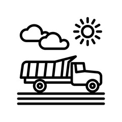 Truck icon design template SVG