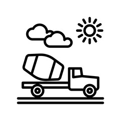 Truck icon design template SVG