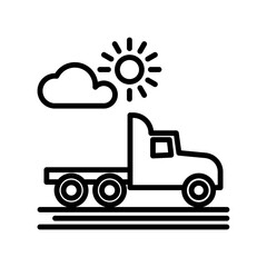 Truck icon design template SVG
