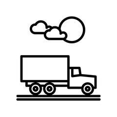 Truck icon design template SVG