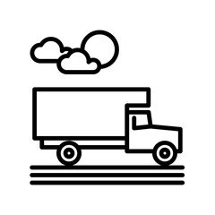 Truck icon design template SVG