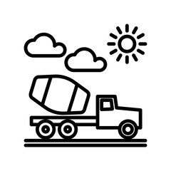 Truck icon design template SVG