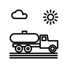 Truck icon design template SVG