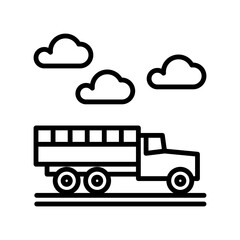 Truck icon design template SVG