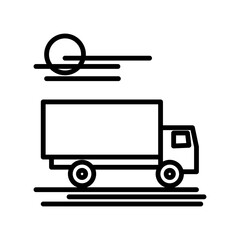 Truck icon design template SVG