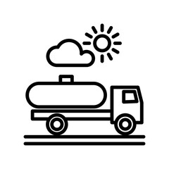 Truck icon design template SVG