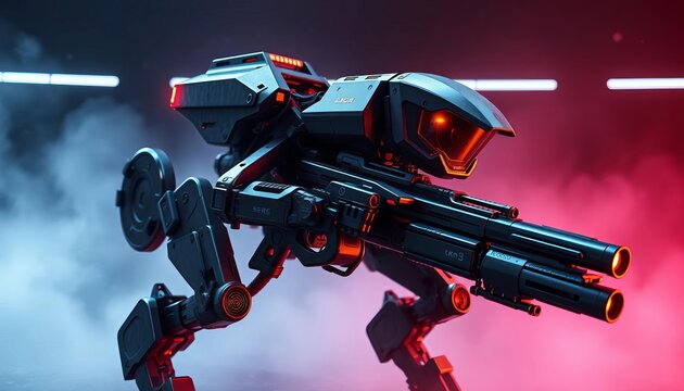 Advanced combat exoskeleton, futuristic weaponry,  stealth,  advanced