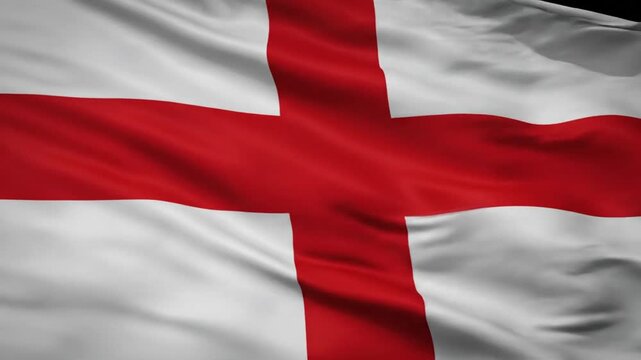 Dynamic England Flag Waving Proudly: A Symbol of National Identity and Heritage