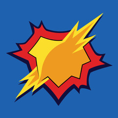 freeze frame pop out animation  comic style .eps