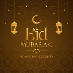 Naklejka premium Islamic background vector eid Mubarak