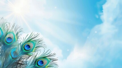 Iridescent Peacock Beauty: Close-Up Macro Shots of Colorful Feathers&mdash;Bright Blue/Green Plumes, Eye Patterns & Tail Details for Nature Art