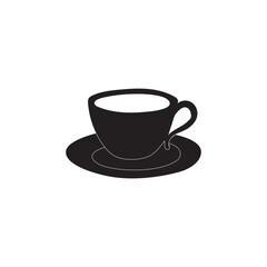Cup of tea silhouette art