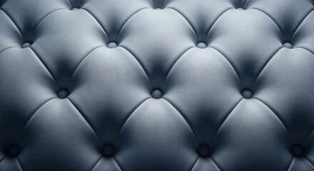 Obraz premium Elegance of Leather Upholstery: A close-up showcases the luxurious texture of a tufted leather surface, revealing intricate detailing, perfect for upscale design concepts.