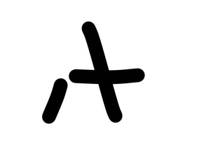 Fototapeta premium transparent letter a icon