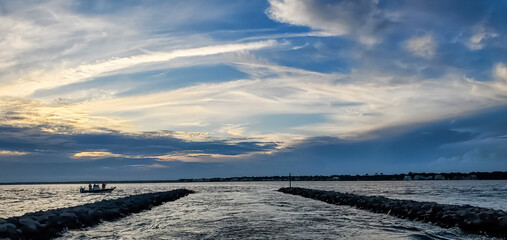 July in Orange Beach, Alabama - Sunset over the Water