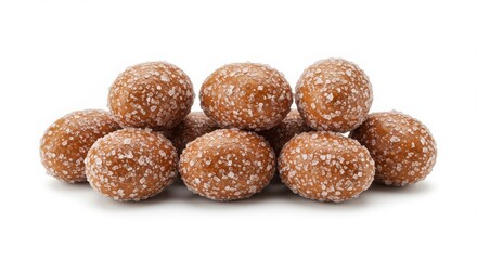 jordan almonds sugar-coated dragees on a white background for sweets and dessert themes