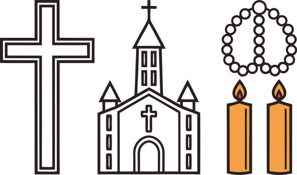 St Stephens Day Italy Illustration Set. Italy Religious Holiday Celebration Artwork. St Stephens Feast Italy Design Collection. Italian Christmas Season Artwork. St Stephens Day Commemoration