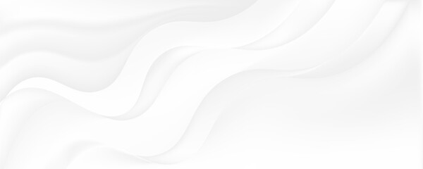 Abstract vector background luxury white silk satin texture velvet material with copy space. White gray satin texture with beautiful soft blur pattern natural.Fabric textile drape. Premium Vector EPS10