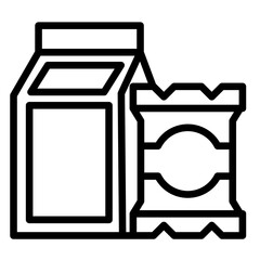 Product Packaging  Icon Element For Design
