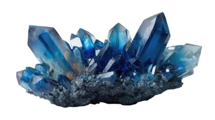 Isolated purple amethyst crystal stone on a white background for jewelry texture and color with shiny mineral quartz macro diamond gem glass ice violet blue rock abstract transparent paper plastic gar