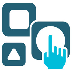 Preference Glyph Blue Icon