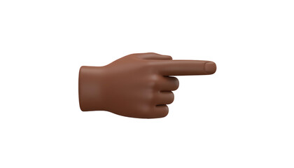 finger pointing business corporate 3d emoji hand gesture fingers gestures pointer emojis isolated on white background