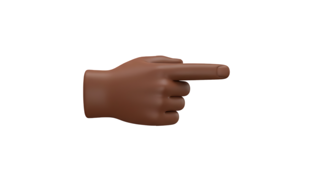 finger pointing business corporate 3d emoji hand gesture fingers gestures pointer emojis isolated on white background