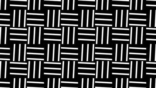 Black and White line and square looping Background animation, seamless pattern suitable for your presentation, movie, wallpaper 4K