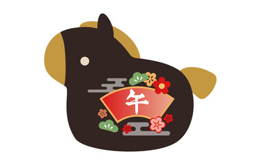 午の土鈴　干支の置物