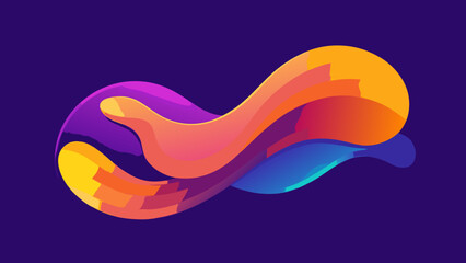 An abstract colorful gradient wave illustration, creating a dynamic and modern design, perfect for backgrounds and creative projects
