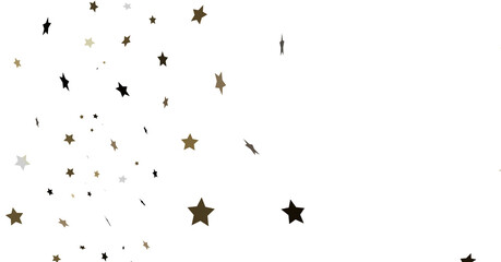 Scattered Stars on White Background