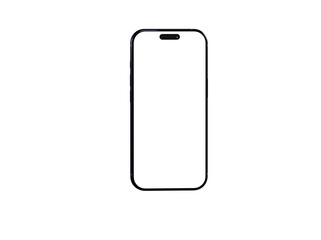 Clean smartphone mockup with blank screen, perfect for app presentations or website designs.  Easy to use.
