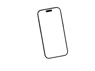 Clean vector illustration of a smartphone with a blank screen. Perfect for app presentations, website design, and mobile technology concepts.