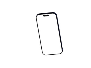 Clean design, blank screen smartphone mockup. Perfect for app presentations, technology websites, and mobile marketing.