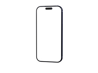 High-quality photo of a modern smartphone with a blank screen, perfect for app presentations or website designs.