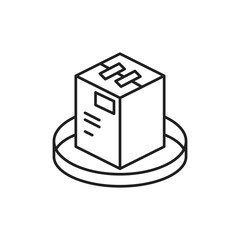 Closed Box Icon, Parcel Branding Kit for UI Designers.