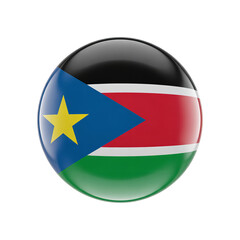 Fototapeta premium Happy South Sudan Independence Day 9 July Flag Waving Map Patriotic Celebration Banner Vector Template