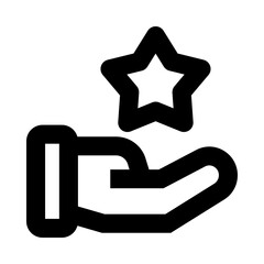 Reaching Icon Line Style