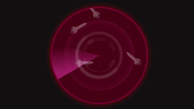 radar sensor screen display airborne missile attack