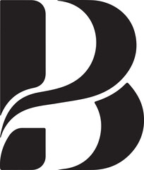 Letter b isolated on white background, a bold and elegant initial for branding needs © Miraz10