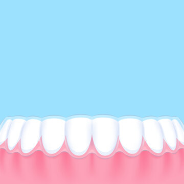 Lower teeth (Essix retainer) - Text box sign blank banner (square).eps