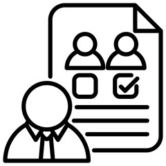 Assigner Outline Icon