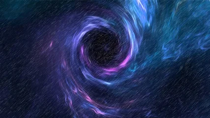 Fotobehang Fractal waves abstract fractal background  © Muslilal