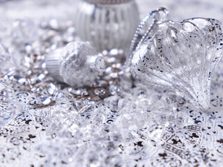 Close-up of a Christmas decoration. Soft focus.	