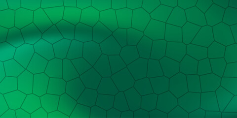 Light dark green holographic mesh wavy texture background abstract green gradation