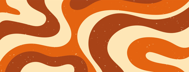 Groovy brown color Y2K waves.