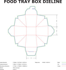 Food Tray Box Dieline