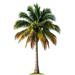 Obraz premium Coconut Palm Tree - A Tropical Icon of Beaches and Relaxation.