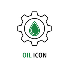 Vector logo design of oil industry.